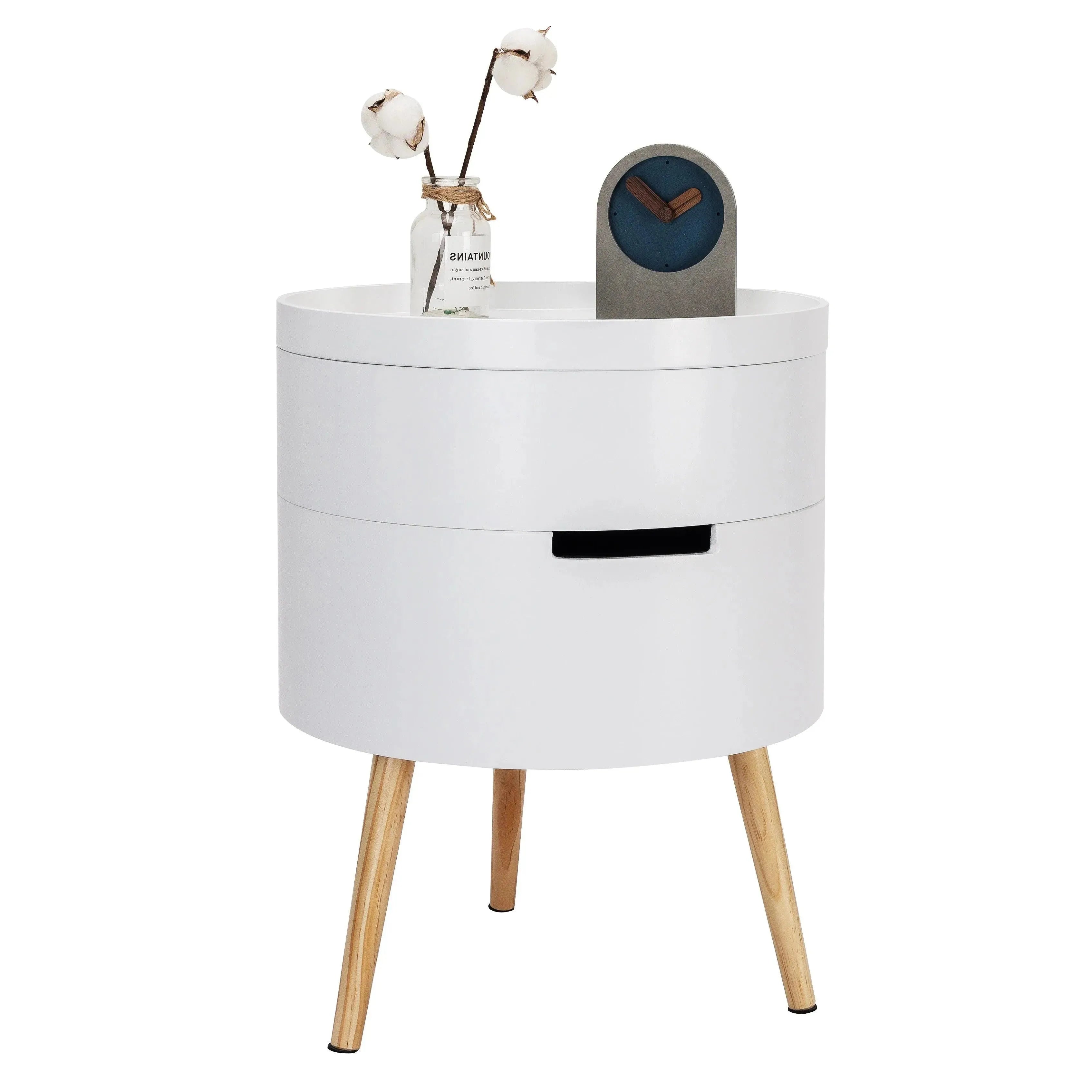 Feronza™ Ruime Nachtkast met 2 Opbergruimtes - Moderne Nachtkast voor Slaapkamer - Feronza